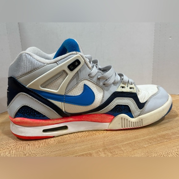 Nike Air Tech Challenge II 2 OG SZ 9 Photo Blue Andre Agassi Lava 318408-101 - Picture 9 of 11